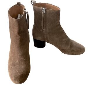 ISABEL MARANT Deyissa Suede Leather Ankle Boots Brown Taupe Size Size 36